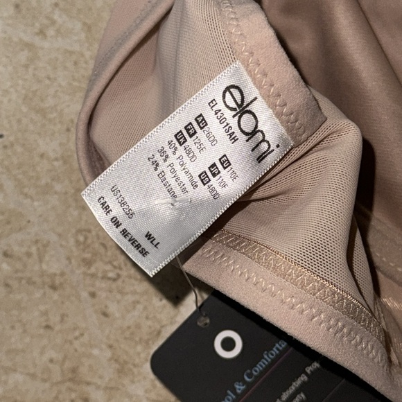 Elomi Women’s Bra Smooth Unlined Underwire Molded 4301 Sahara Adjustable - Picture 8 of 9